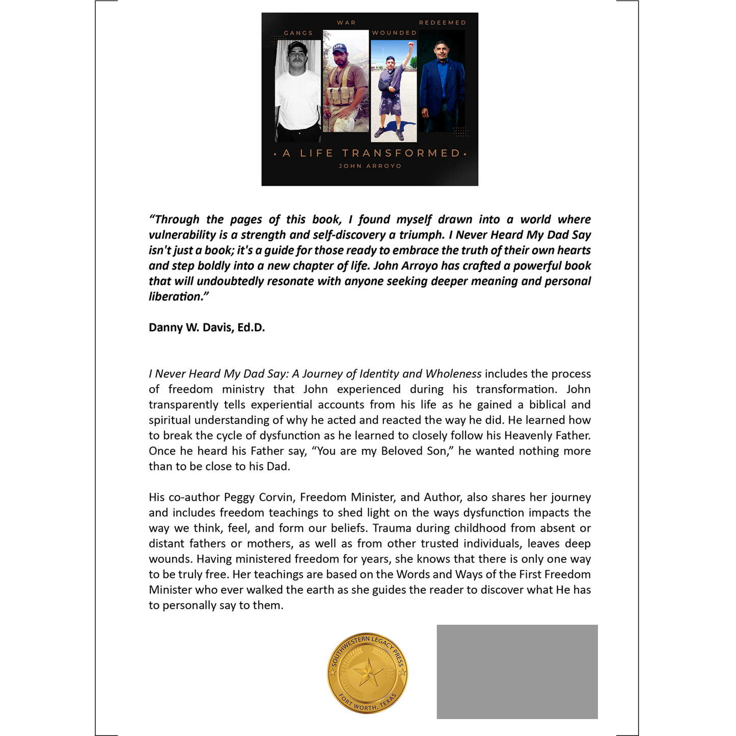 Book - "I Never Heard My Dad Say"