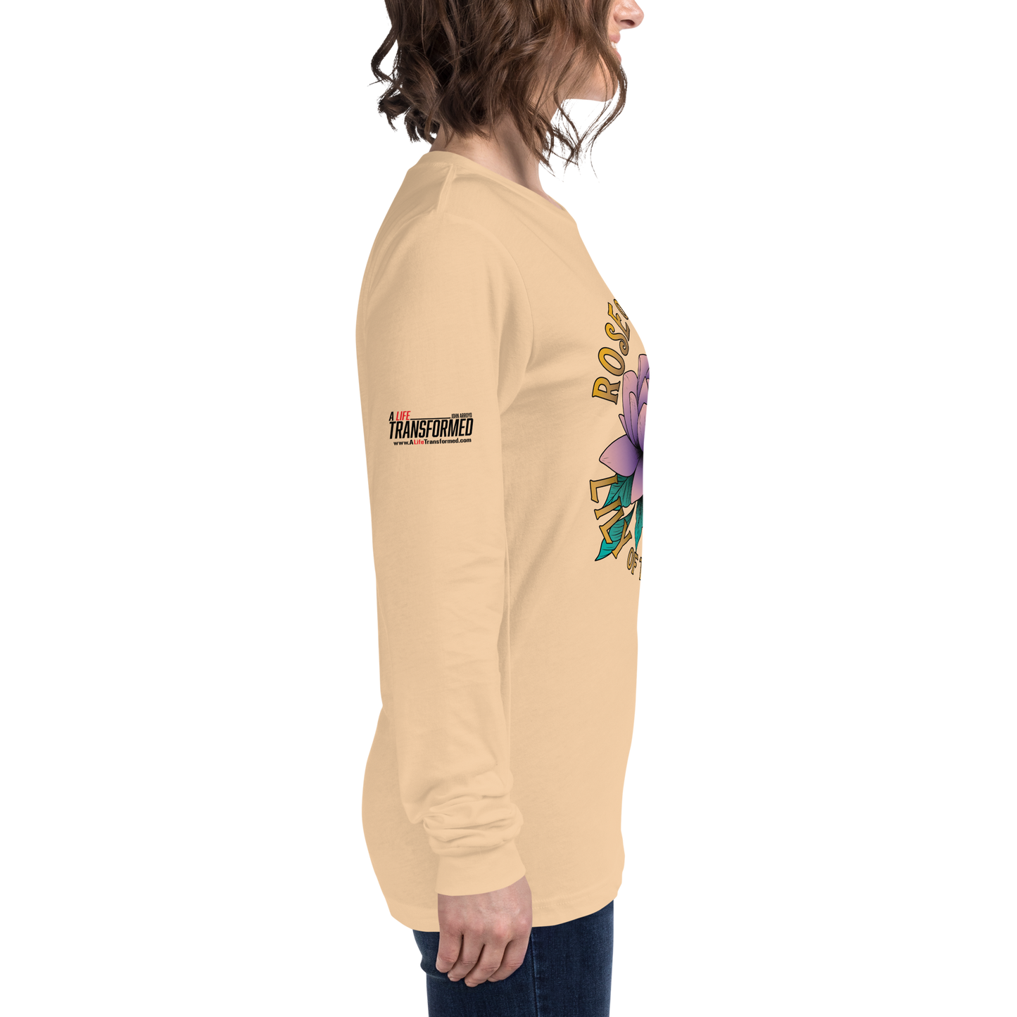 Long Sleeve Tee - "Rose of Sharon"