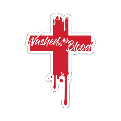 Decal - "Washed in the Blood"