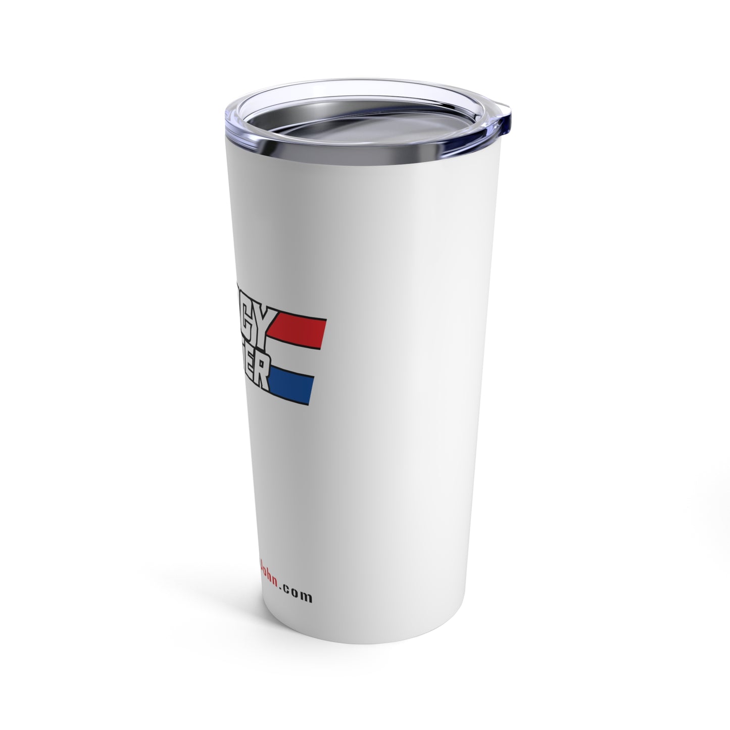 Tumbler - "Legacy Starter w/Blue Star" - White - 20oz