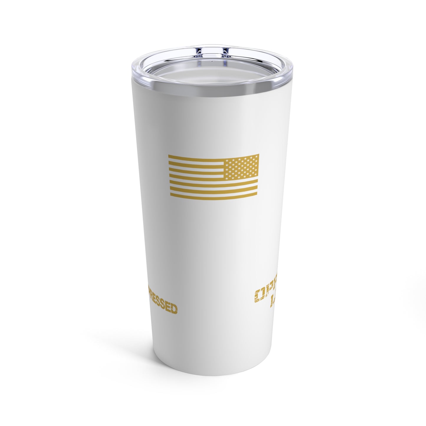 Tumbler - "Free the Oppressed" - 20 Oz Stainless - White