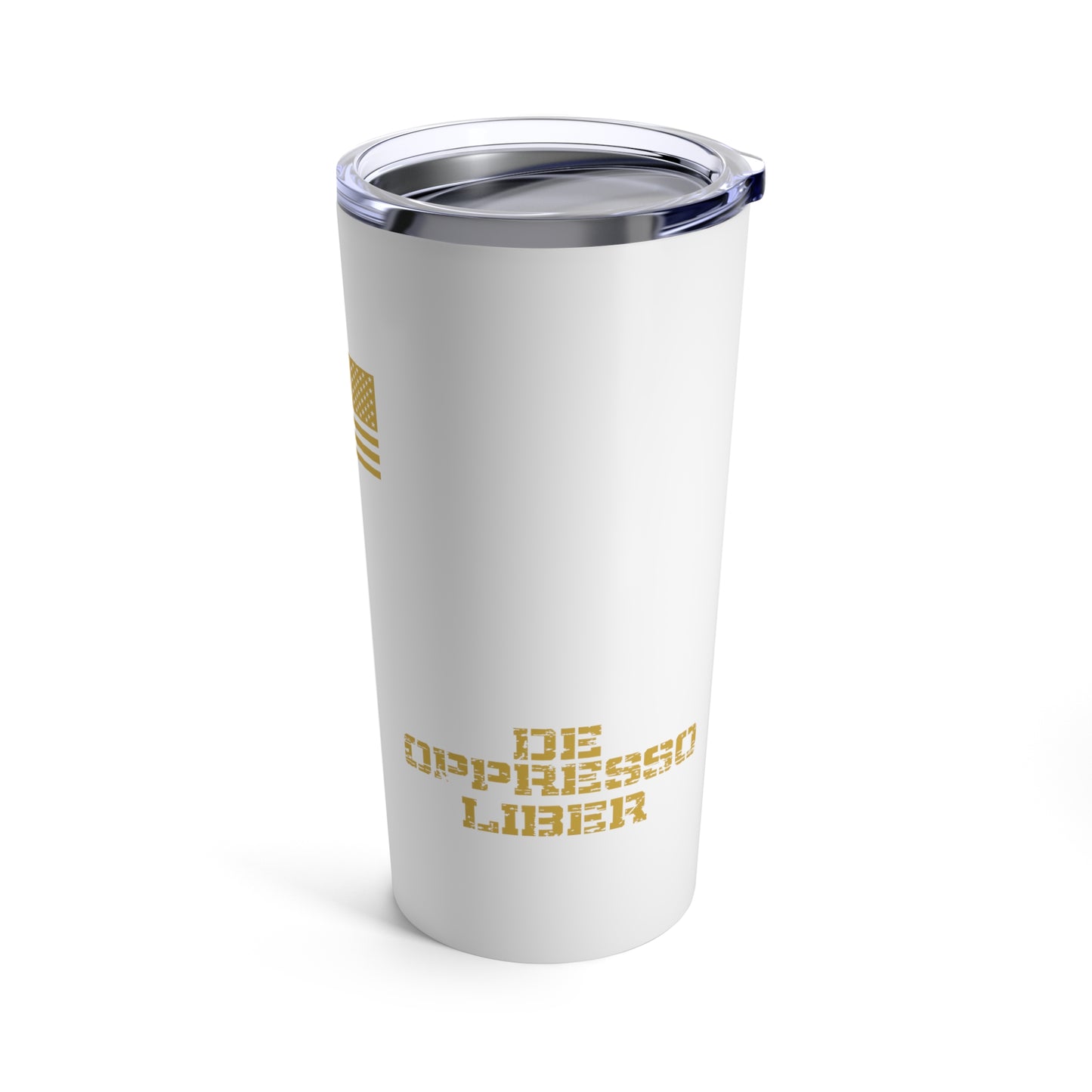 Tumbler - "Free the Oppressed" - 20 Oz Stainless - White