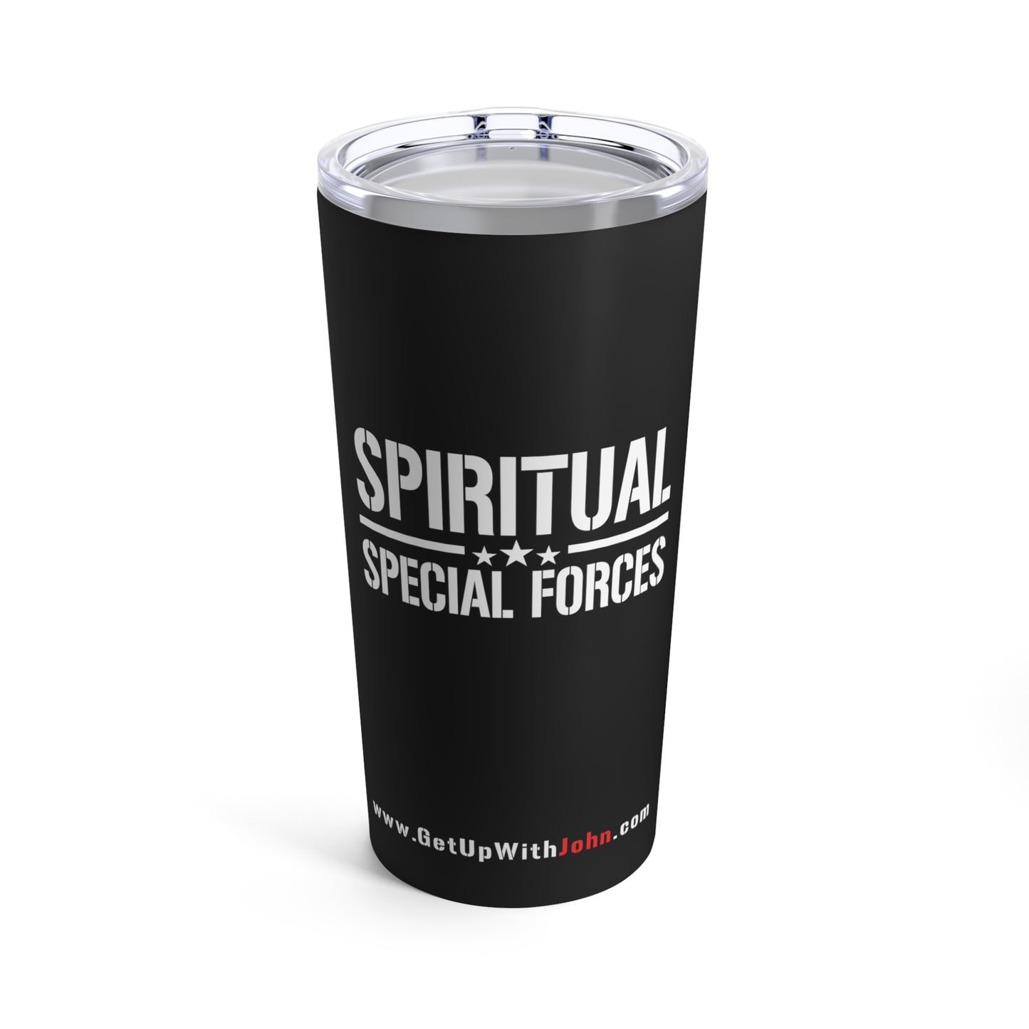 Tumbler - "Spiritual Special Forces" - Black - 20oz