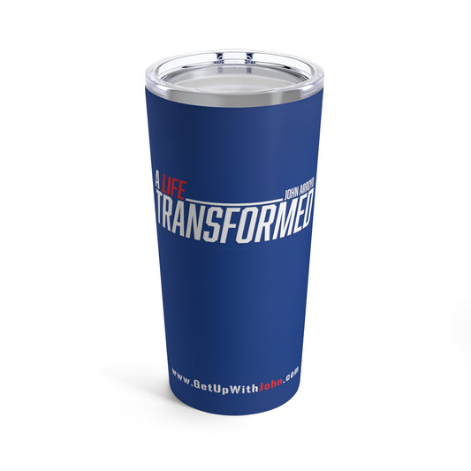 Tumbler - "A Life Transformed" - Dark Blue - 20oz