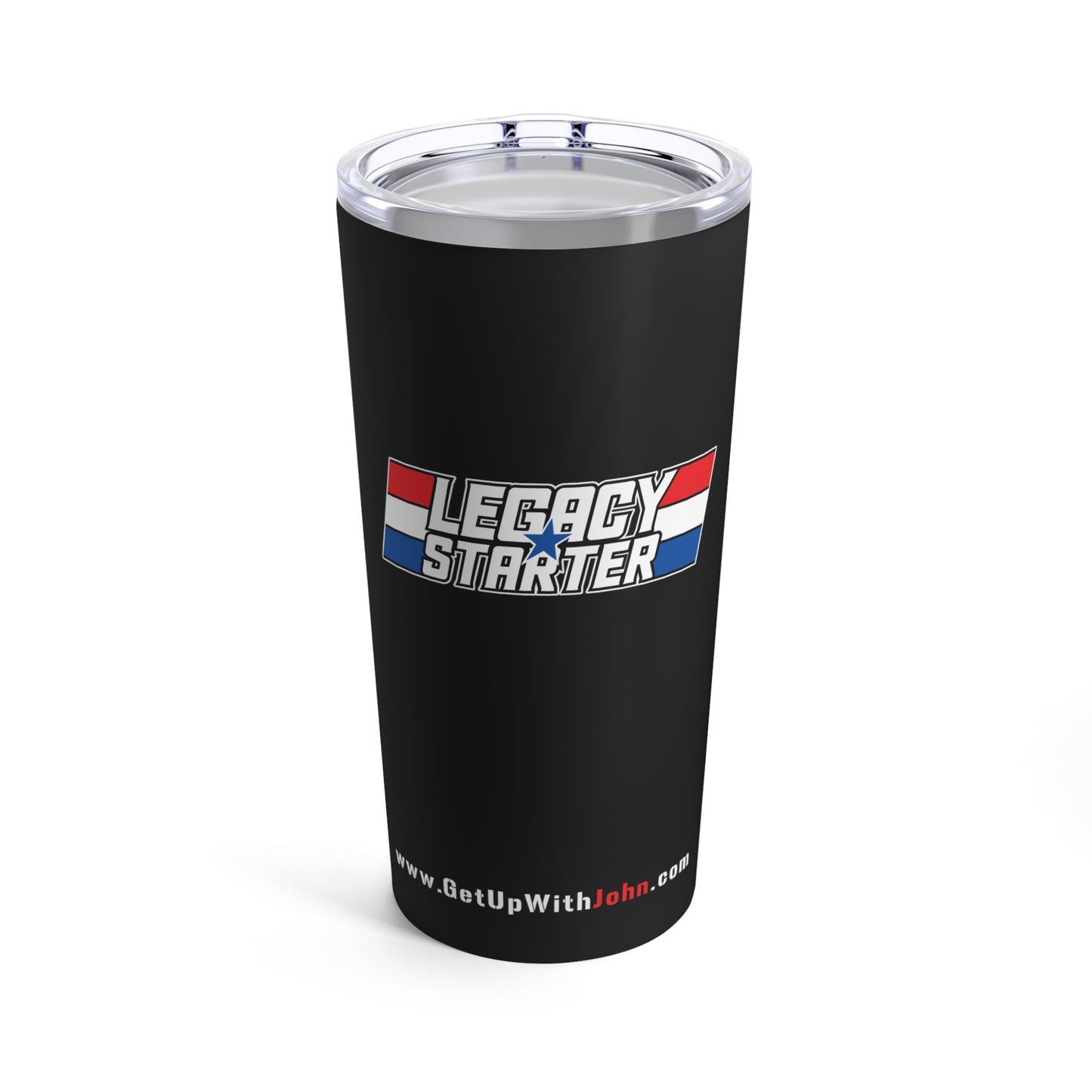 Tumbler - "Legacy Starter w/Blue Star" - Black - 20oz