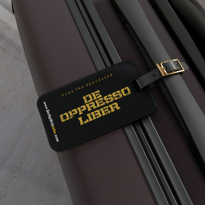 ZTag - Premium Luggage Tag - "De Oppresso Liber / Free the Oppressed" - Black