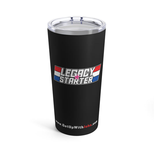 Tumbler  - "Legacy Starter w/Pink Star" - Black - 20oz