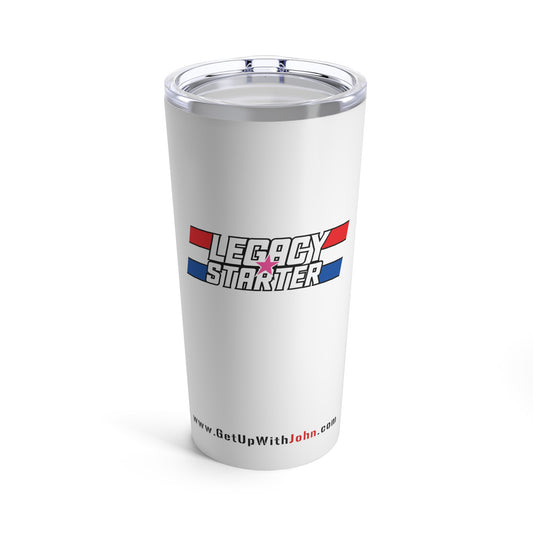 Tumbler - "Legacy Starter w/Pink Star" - White - 20oz