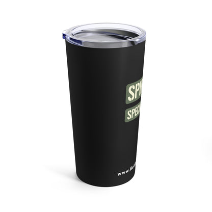 Tumbler - "Spiritual Special Forces - Name Tape" - Black - 20oz