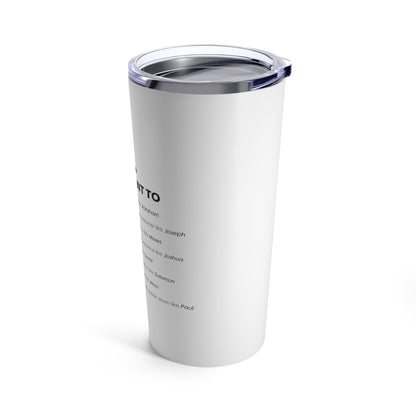 Tumbler - "Father I Want To..." - 20 Oz Stainless - White