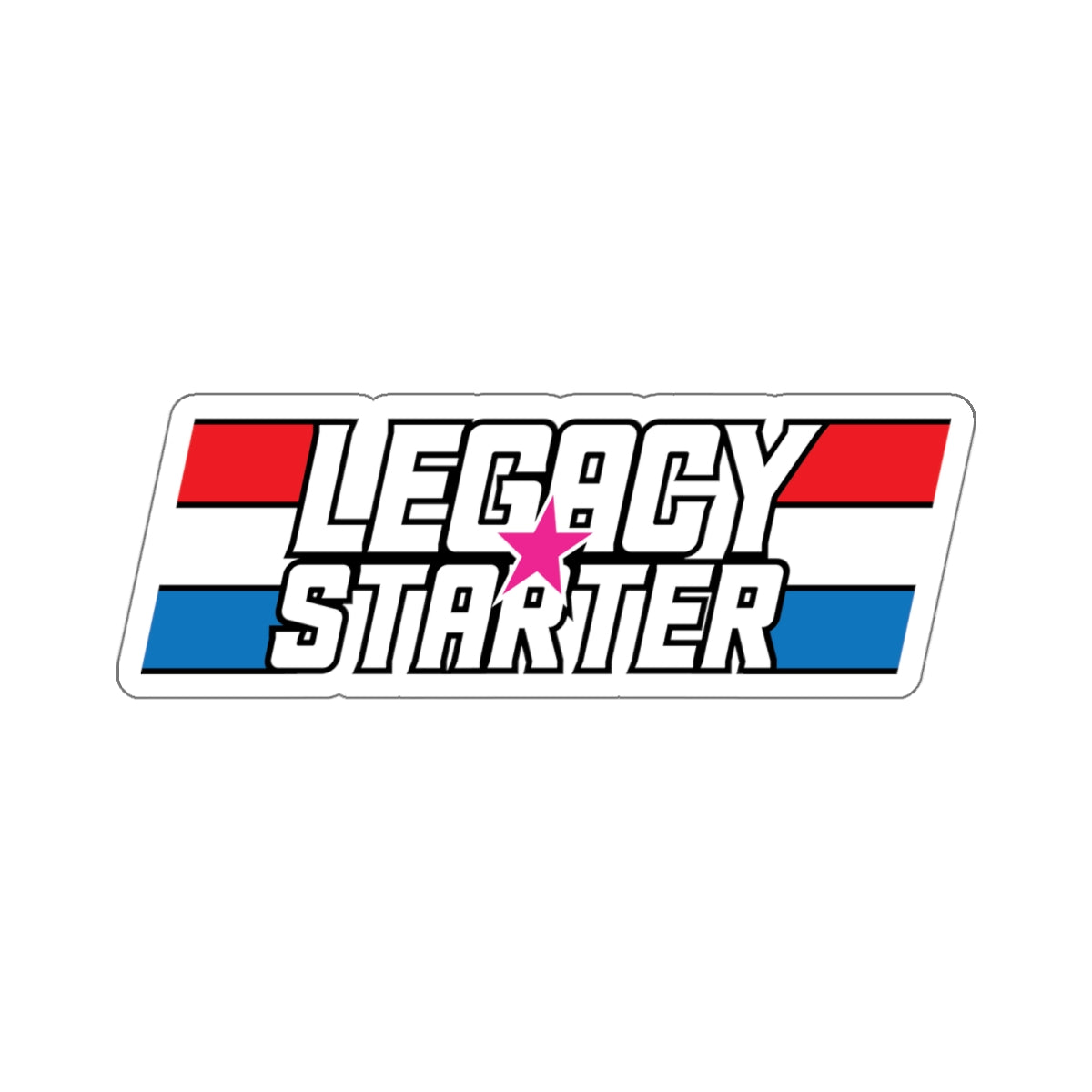 Decal - "Legacy Starter - Pink Star"