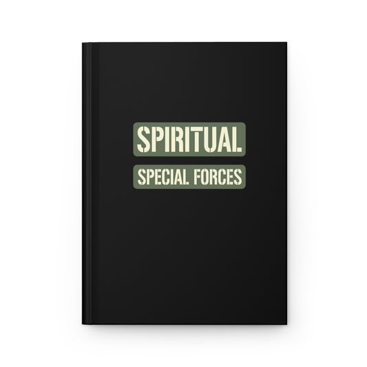 Writing Journal - "Spiritual Special Forces  - Name Tape" -  Black