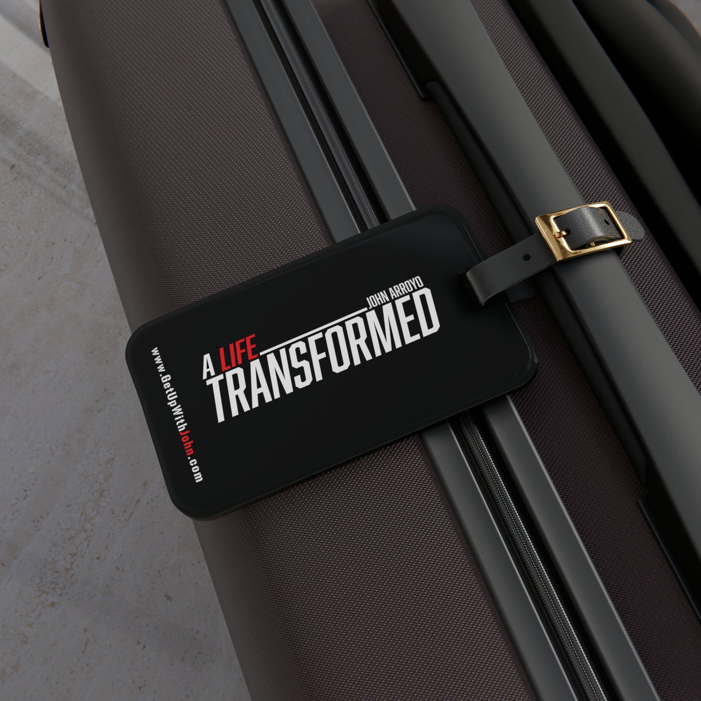 ZTag - Premium Luggage Tag - "A Life Transformed" -  Black