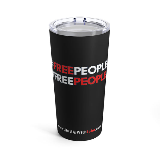 Tumbler - "#FreePeople" - Black - 20oz