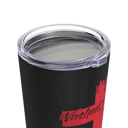 Tumbler - "Washed in the Blood" - Black - 20oz