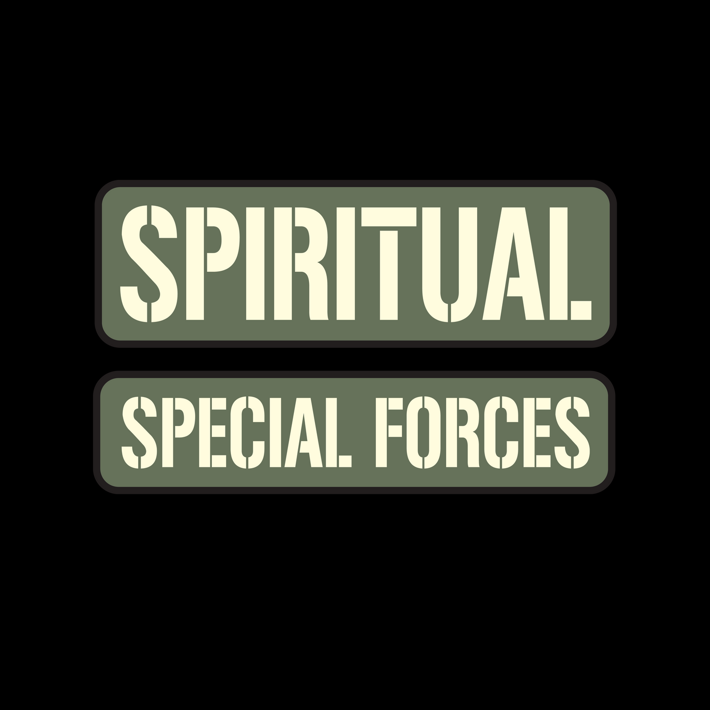 T-shirt - "Spiritual Special Forces - Name Tape" - Women's Cut Tee - Many Sizes & Colors