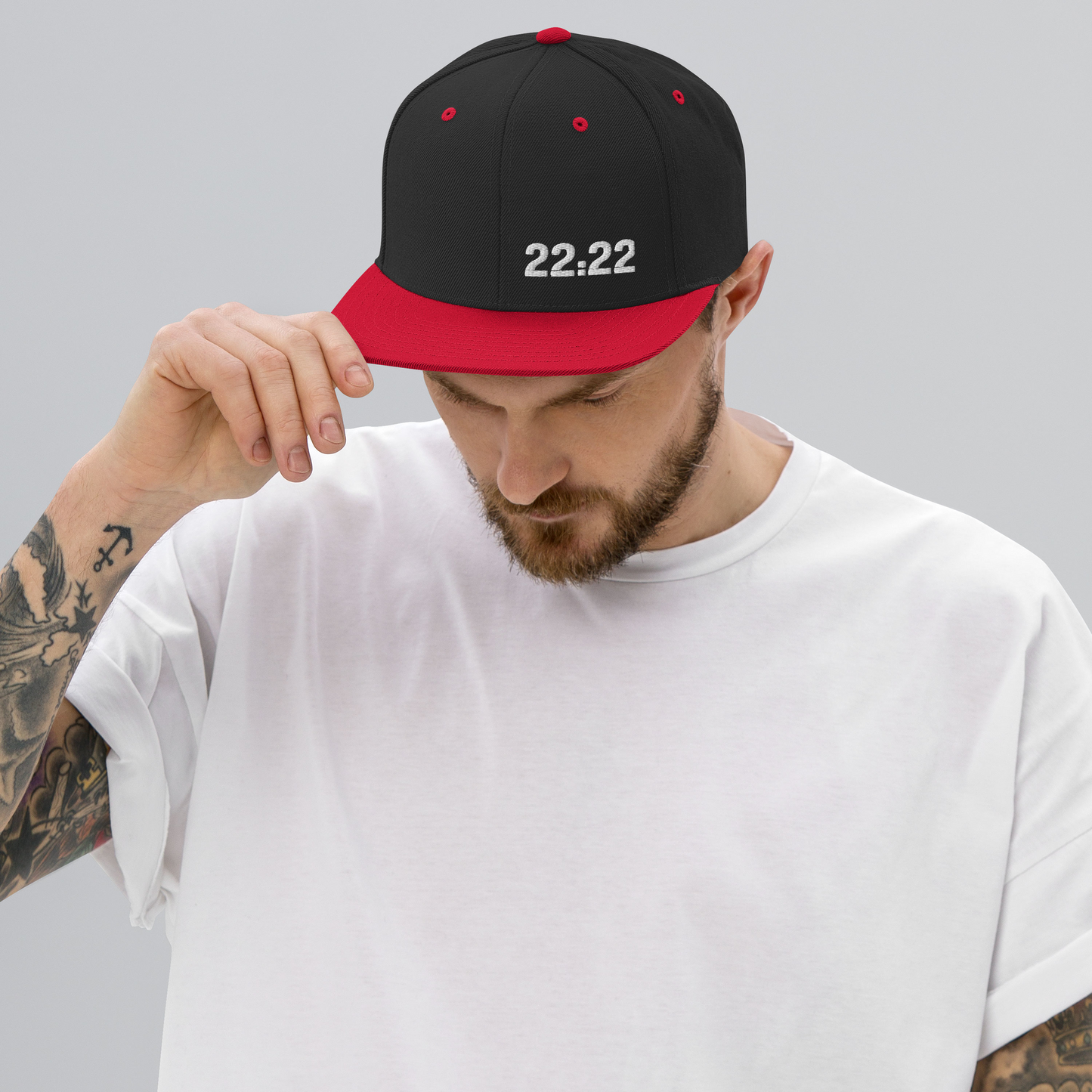 Hat - "22:22 Scripture Theme" -  Flat Brim Snapback Hat - Many Colors