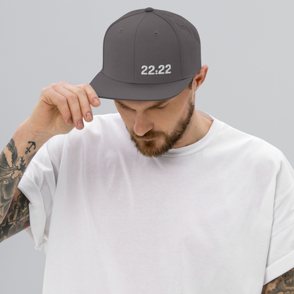 Hat - "22:22 Scripture Theme" -  Flat Brim Snapback Hat - Many Colors