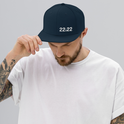 Hat - "22:22 Scripture Theme" -  Flat Brim Snapback Hat - Many Colors