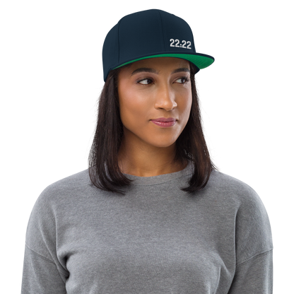 Hat - "22:22 Scripture Theme" -  Flat Brim Snapback Hat - Many Colors