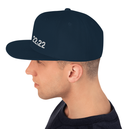 Hat - "22:22 Scripture Theme" -  Flat Brim Snapback Hat - Many Colors