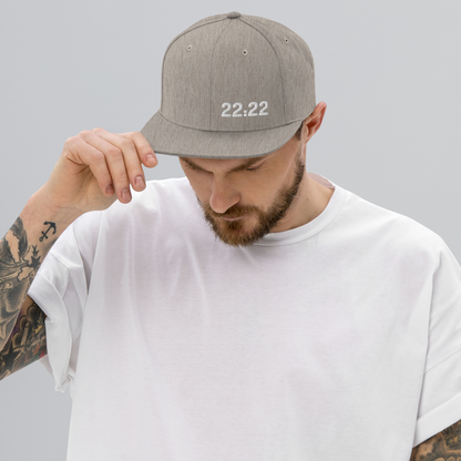 Hat - "22:22 Scripture Theme" -  Flat Brim Snapback Hat - Many Colors