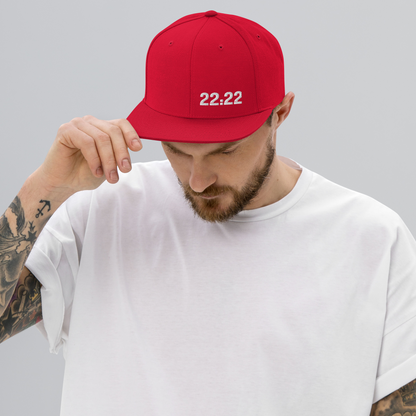 Hat - "22:22 Scripture Theme" -  Flat Brim Snapback Hat - Many Colors