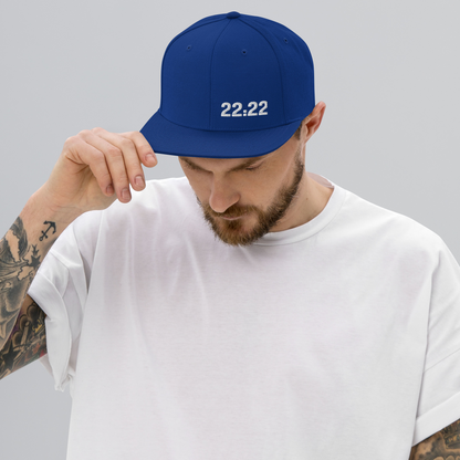 Hat - "22:22 Scripture Theme" -  Flat Brim Snapback Hat - Many Colors