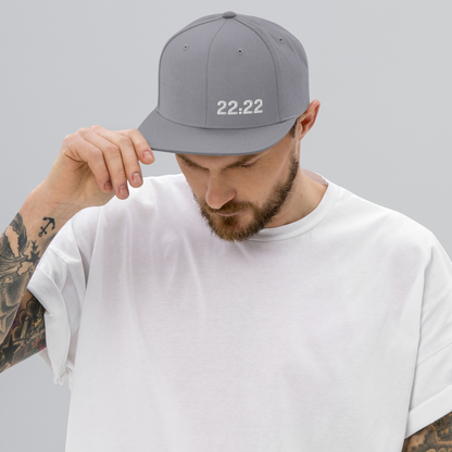 Hat - "22:22 Scripture Theme" -  Flat Brim Snapback Hat - Many Colors