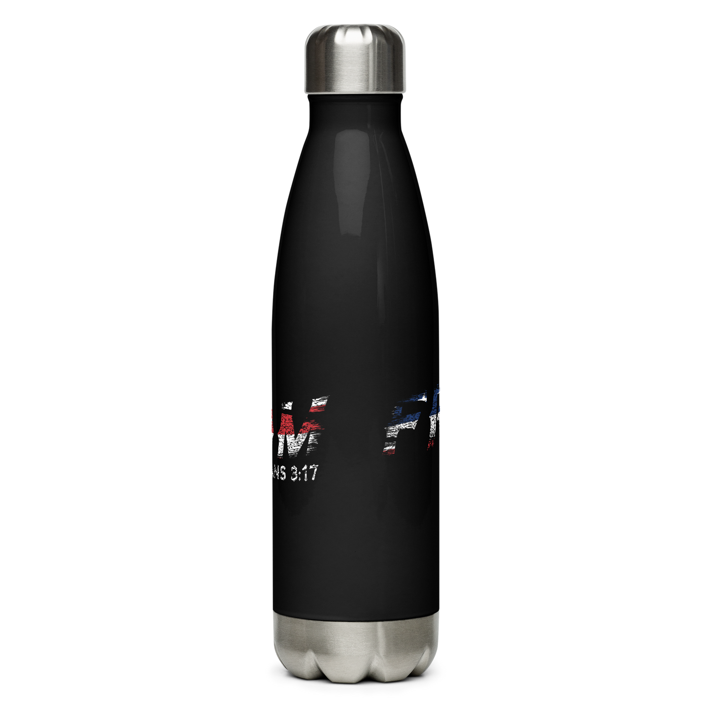 Stainless Steel Water Bottle - "Freedom - 2 Corinthians 3:17"