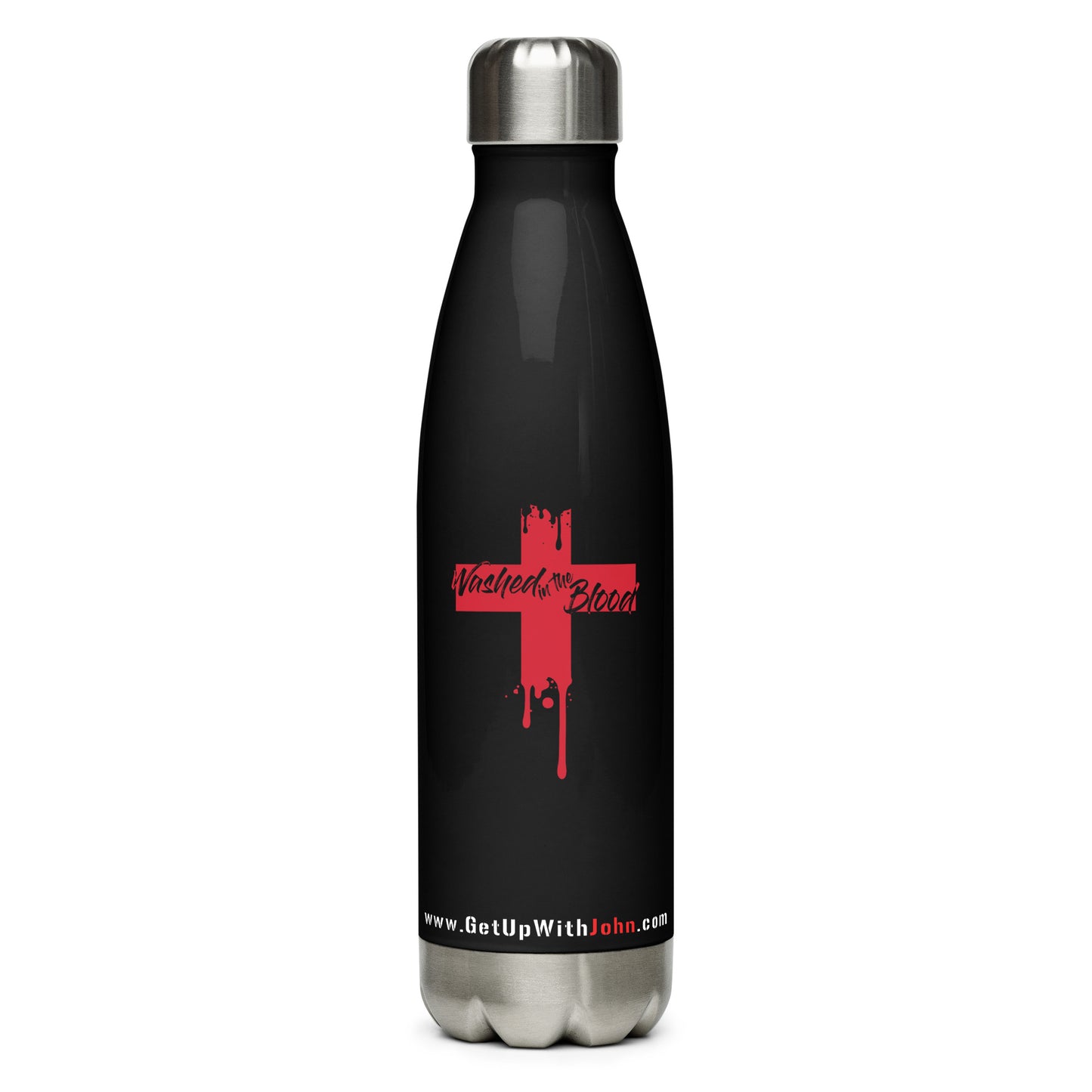 Stainless Water Bottle - "Washed in the Blood" - 17 Oz