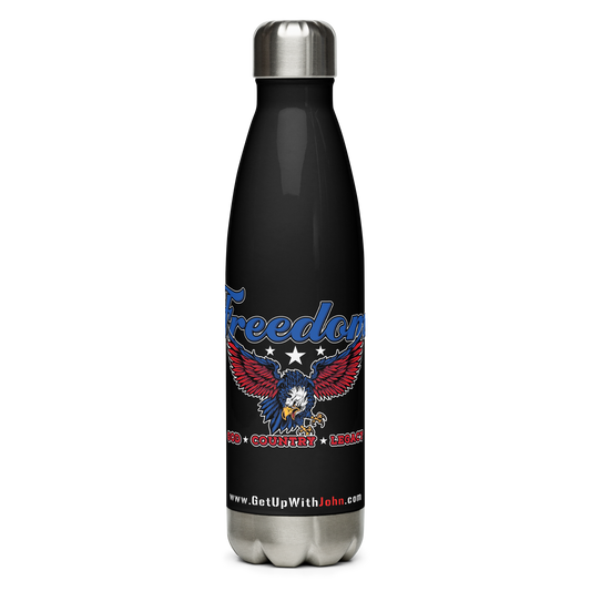 Stainless Water Bottle - "Freedom - God - Country Legacy"