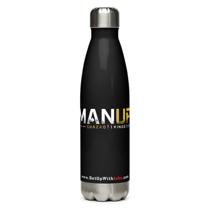 Stainless Water Bottle - "Man Up"