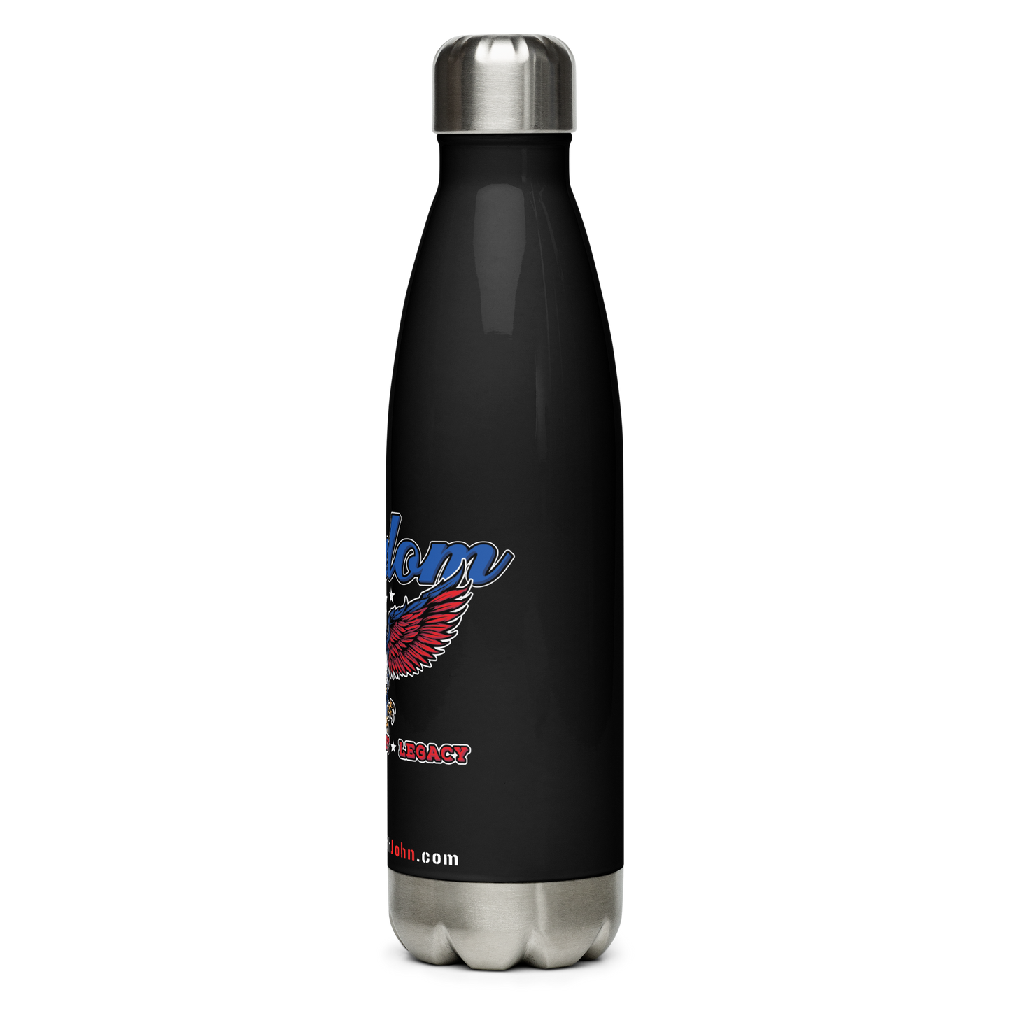 Stainless Water Bottle - "Freedom - God - Country Legacy"