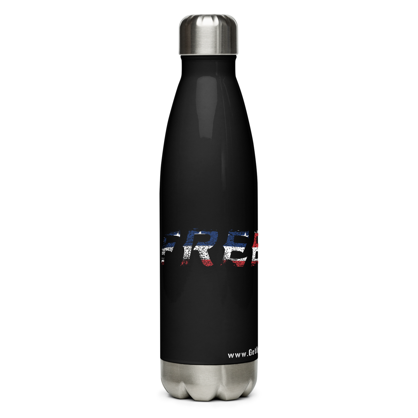 Stainless Steel Water Bottle - "Freedom - 2 Corinthians 3:17"