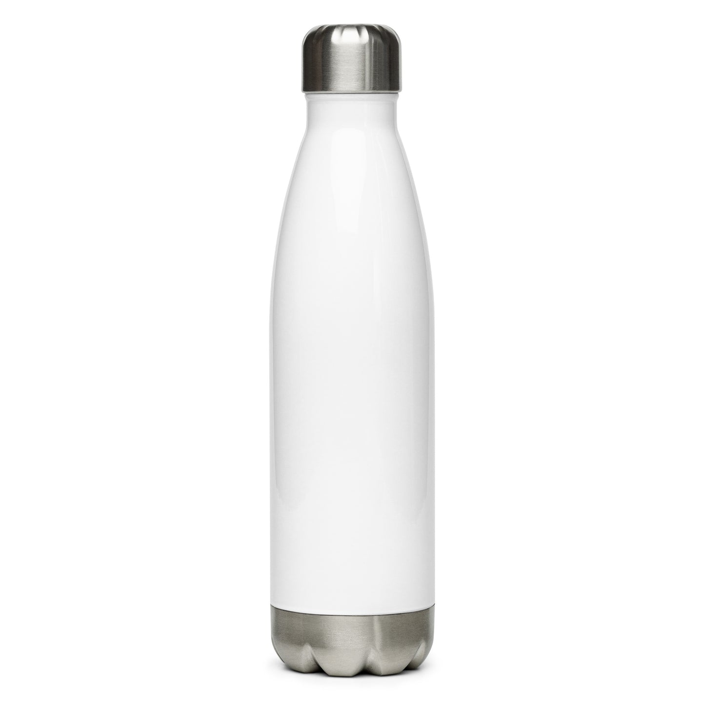 Stainless Water Bottle - "Faith Looks Like Risk" - White - 17 oz