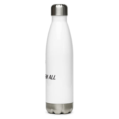 Stainless Water Bottle - "Preach, Pray, Heal them All" - White -17 oz