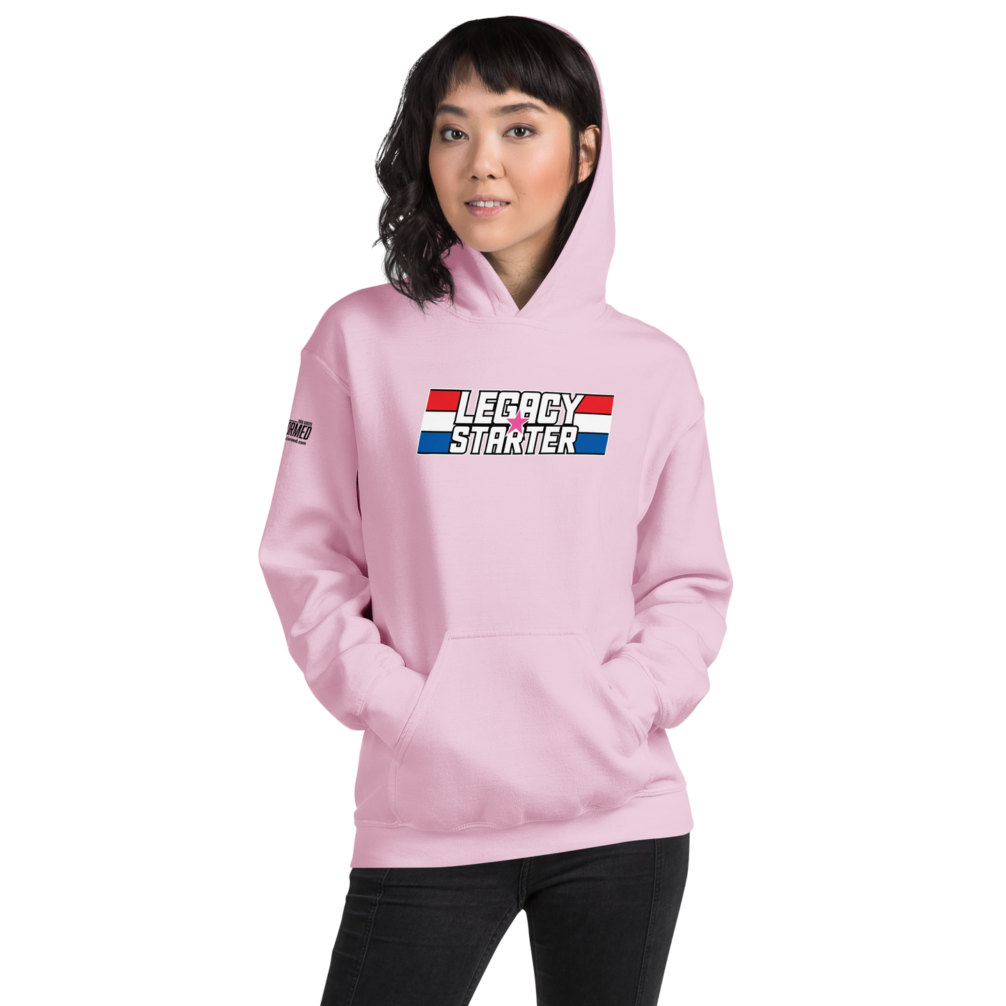 Hoodie - "Legacy Starter w/Pink Star" - Many Sizes & Color