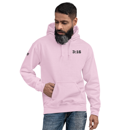 Hoodie - "Scripture Theme - 3:16" - Many Sizes & Colors