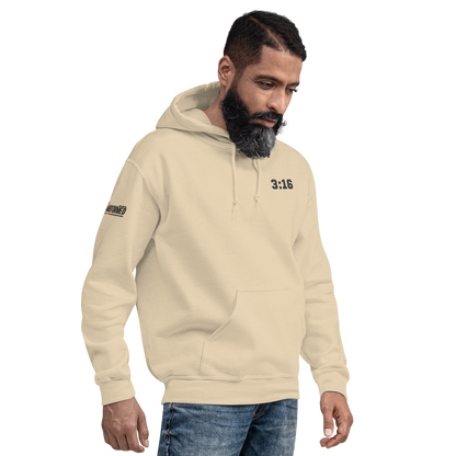 Hoodie - "Scripture Theme - 3:16" - Many Sizes & Colors