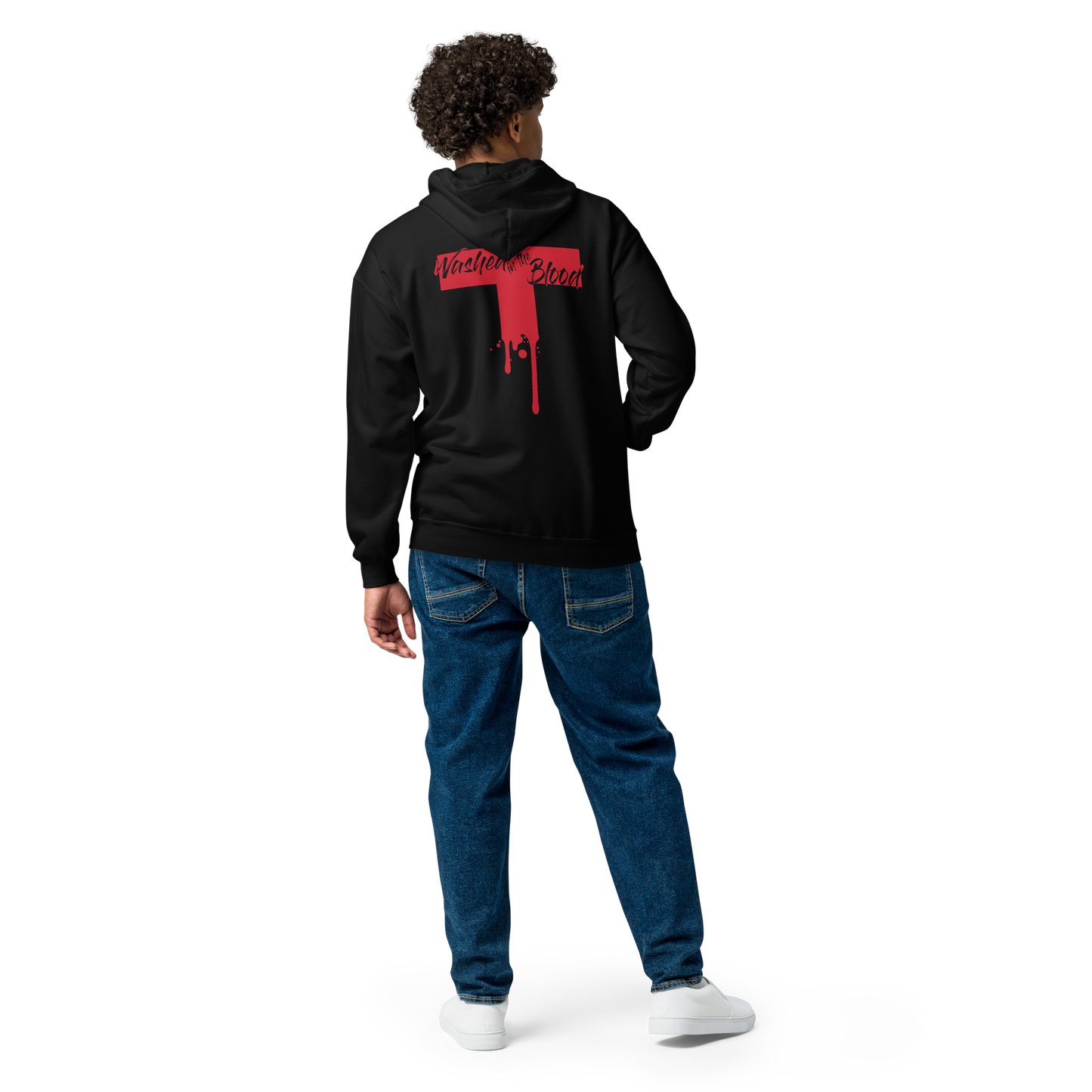 Zip Hoodie - "Washed in the Blood"