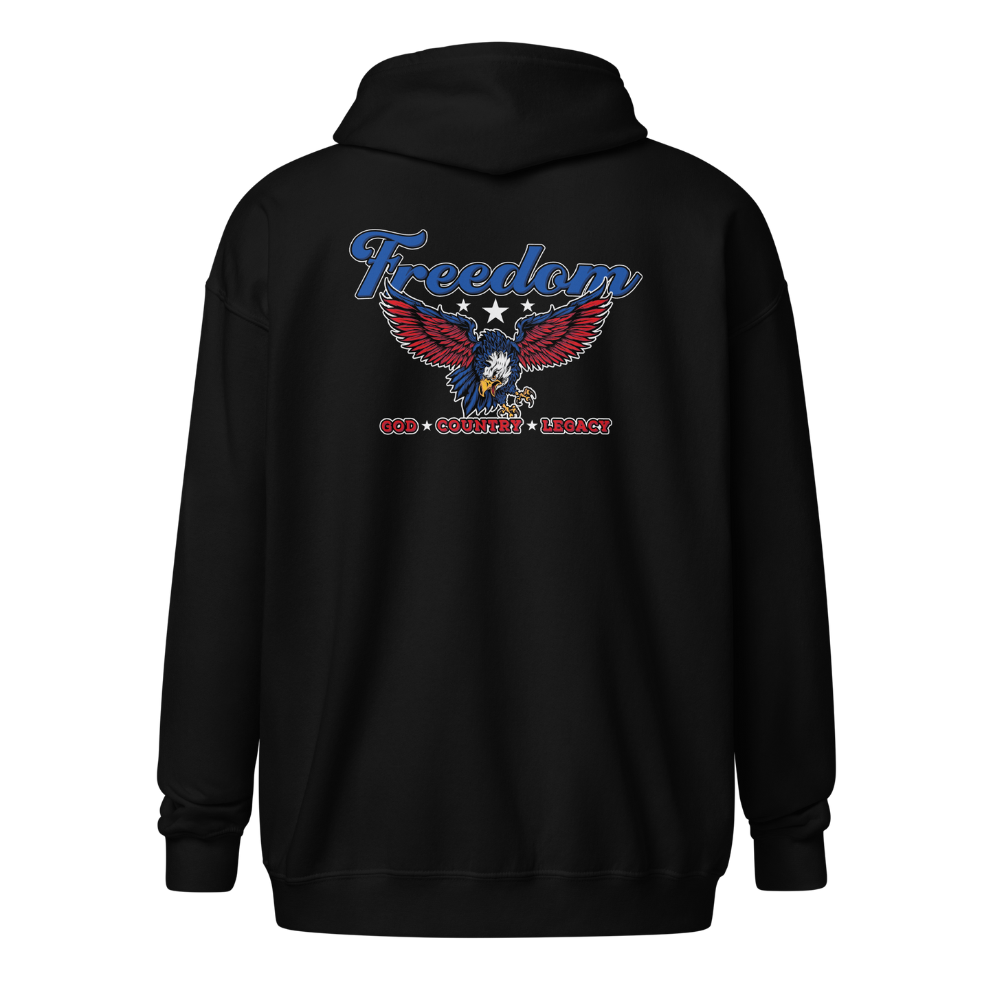 Zip Hoodie - "Freedom: God - Country Legacy""