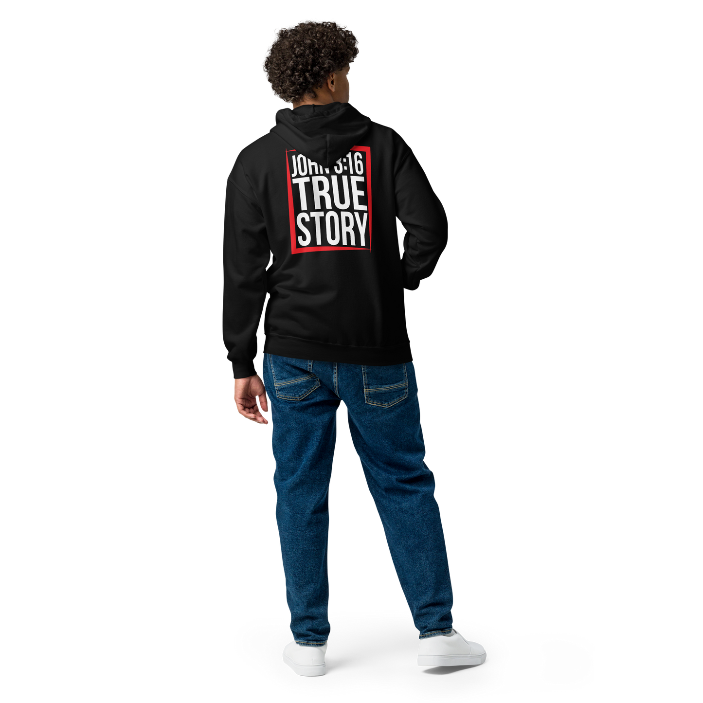 Zip Hoodie - "John 3:16 - True Story"