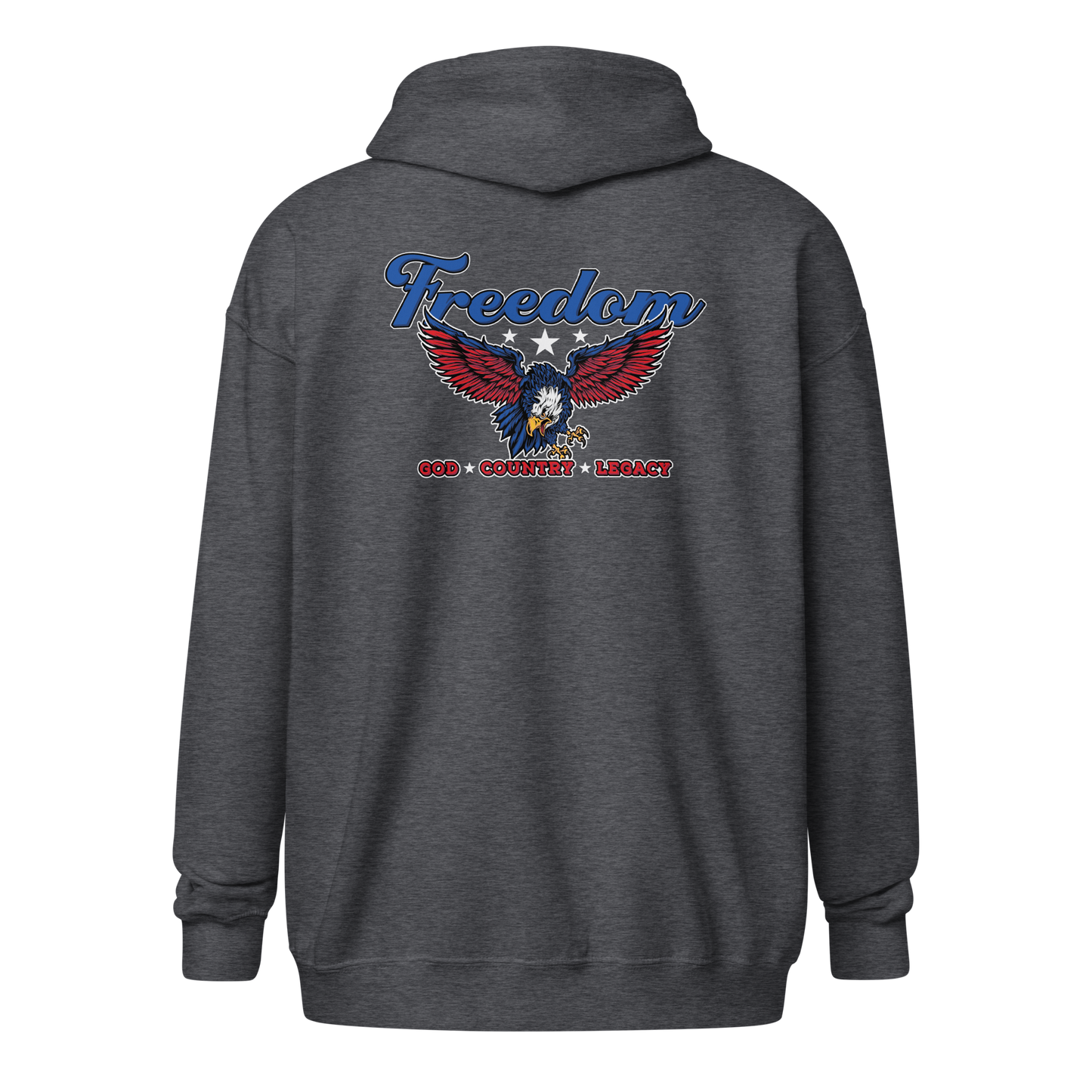 Zip Hoodie - "Freedom: God - Country Legacy""