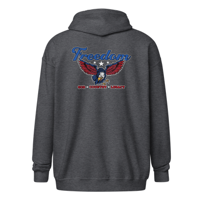 Zip Hoodie - "Freedom: God - Country Legacy""