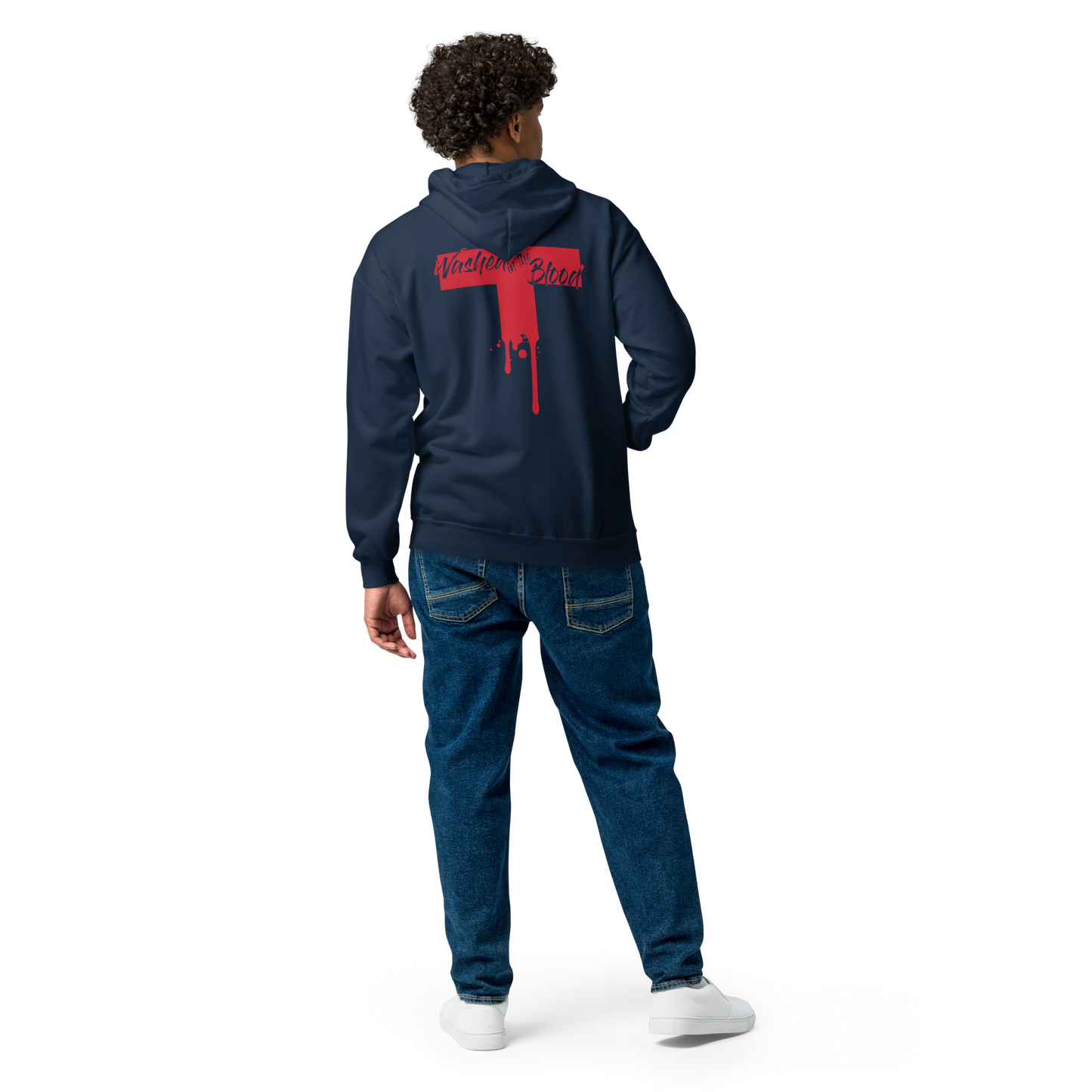 Zip Hoodie - "Washed in the Blood"