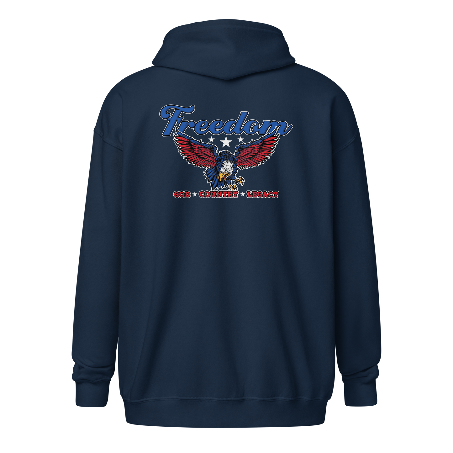 Zip Hoodie - "Freedom: God - Country Legacy""