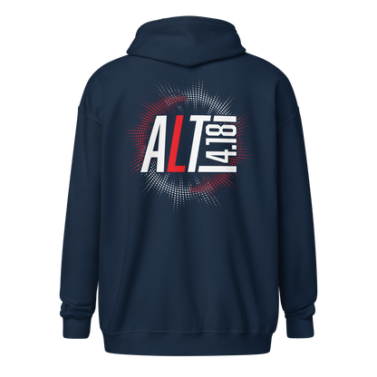 Zip Hoodie - "ALT 4:18 Burst"