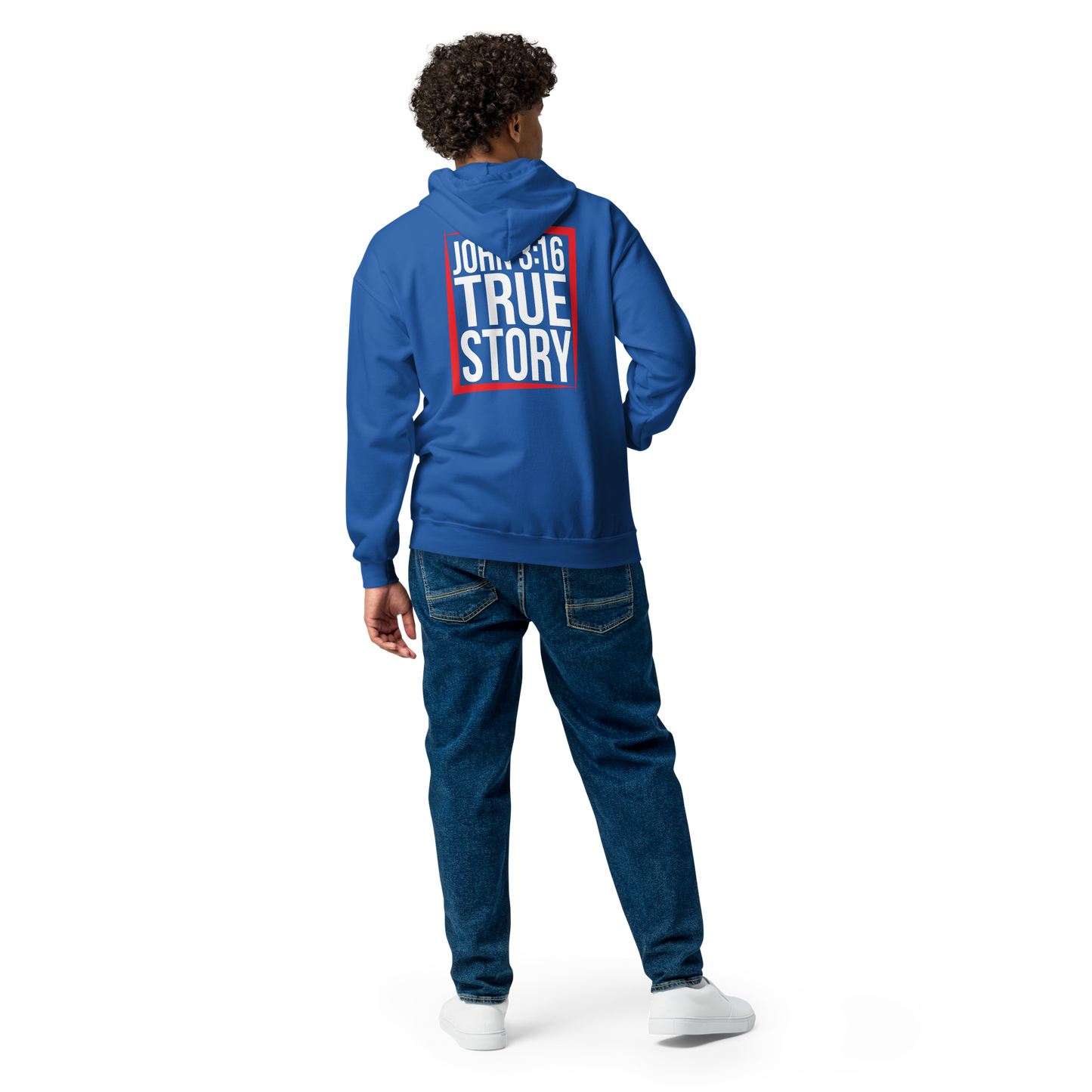 Zip Hoodie - "John 3:16 - True Story"