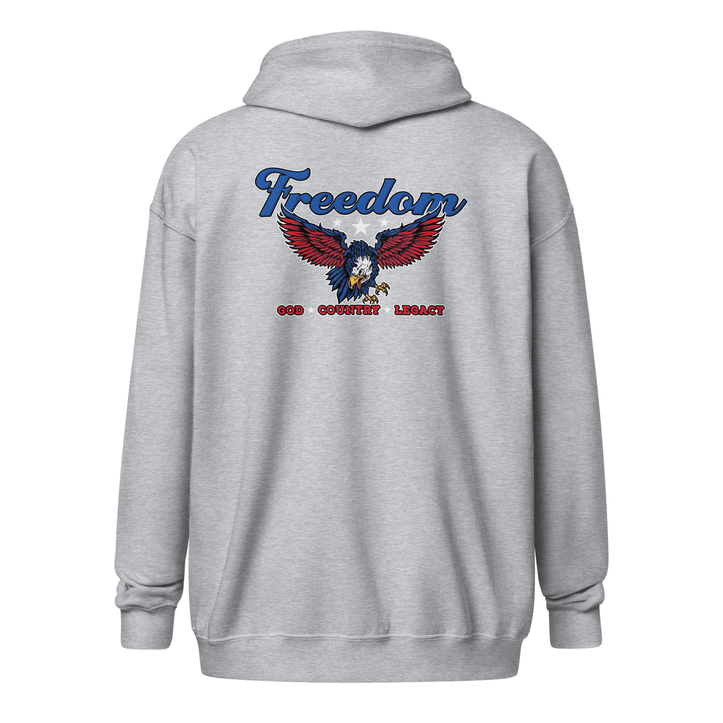 Zip Hoodie - "Freedom: God - Country Legacy""